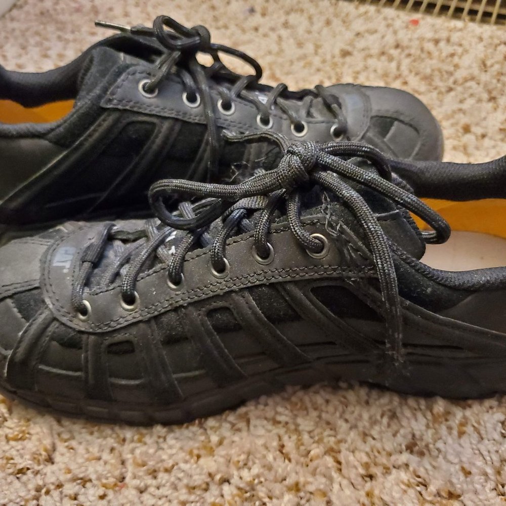 CAT Steel Toe Black Boots